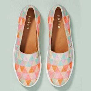 Anthropologie Saira Shearwater slip on sneaker